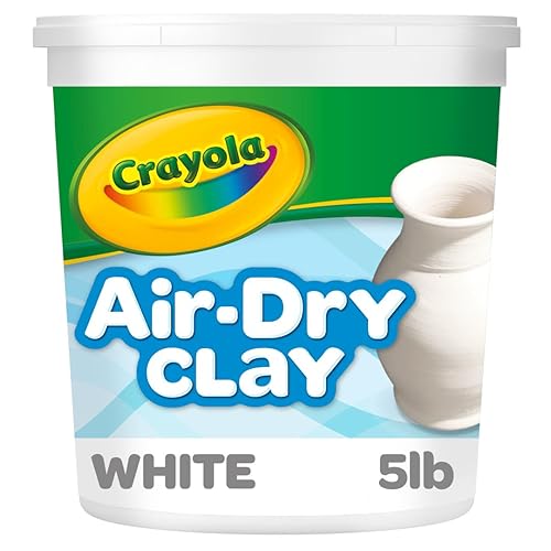 Crayola Air Dry Clay (5lbs), Natural White Modeling Clay for Kids, Sculpting Material, Bulk Craft Supplies for School Classrooms [Amazon Exclusive] - White - 5lb