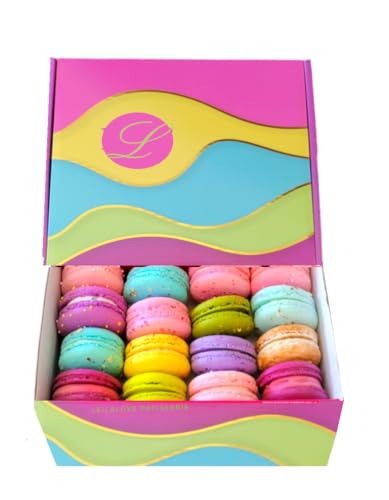 LeilaLove Macarons-16 Macaron gourmet gift box 16 flavors