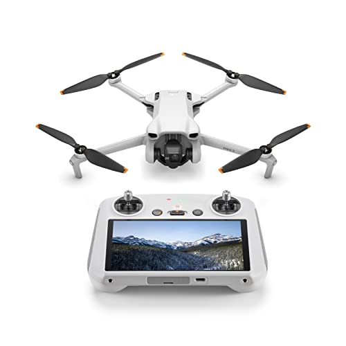 DJI Mini 3 (DJI RC) - Lightweight and Foldable Mini Camera Drone with 4K HDR Video, 38-min Flight Time, True Vertical Shooting, and Intelligent Features - DJI Mini 3 (DJI RC)