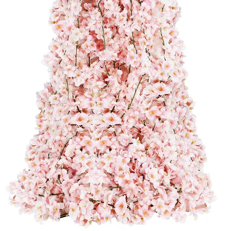 180cm Artificial Flowers Cherry Blossom Sakura Garland Wedding Arch Garden Backdrop Home Party Decoration Silk Fake Plants Vine - AliExpress 15
