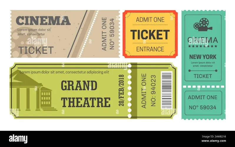 Theater play ticket