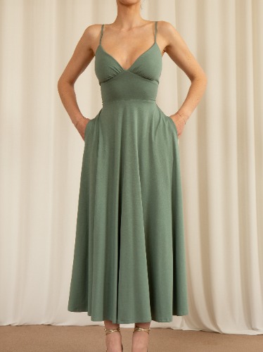 Winslet Dress | M / Sage Green