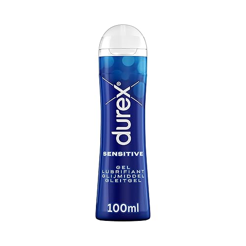 Durex Gel Lubrifiant Sensitive - Lubrifiant comestible à base d'eau - 100ml - 100 ml (Lot de 1)