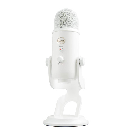 Blue Microphones Yeti Professionelles USB-Mikrofon für Aufnahmen, Streaming, Podcasting, Broadcasting, Gaming, Voiceover und mehr, Plug 'n Play auf PC und Mac - Weiß - Weiß Mikrofon