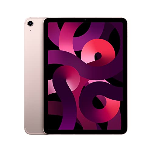 Apple 2022 10.9-inch iPad Air (Wi-Fi + Cellular, 256GB) - Pink (5th Generation) - Pink - 256GB - WiFi + Cellular - Without AppleCare+
