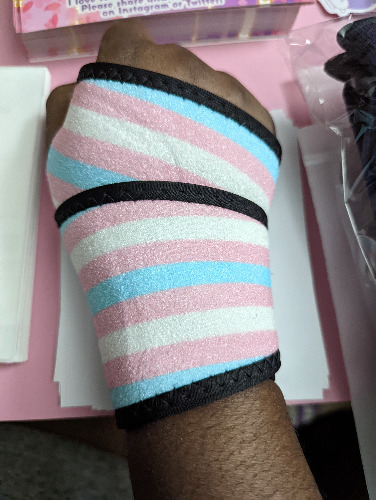 Trans Pride Compression Wrist Brace - Large