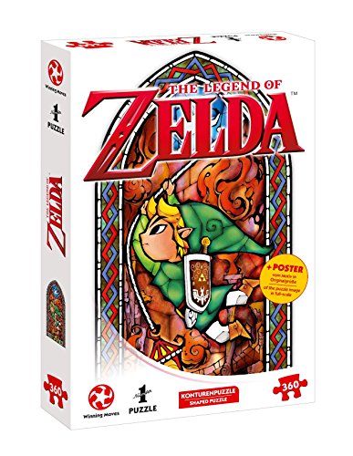 Winning Moves- Number 1 Puzzle-Zelda Link-Adventurer (360 Teile) Legend of Accessori, Multicolore, 11392 - Zelda The Wind Waker Adventure