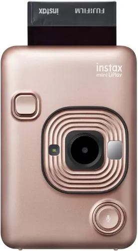 Fuji Instax Mini LiPlay Hybrid Instant Film Blush Gold Digital Camera/Bluetooth Printer