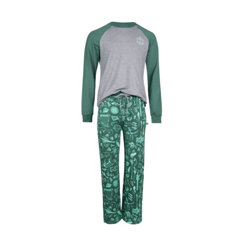 Critical Role Ultra Soft Forest Green Pajama Lounge Set | S