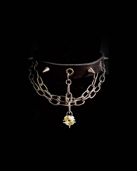 Python Vertebrae Spiked Choker