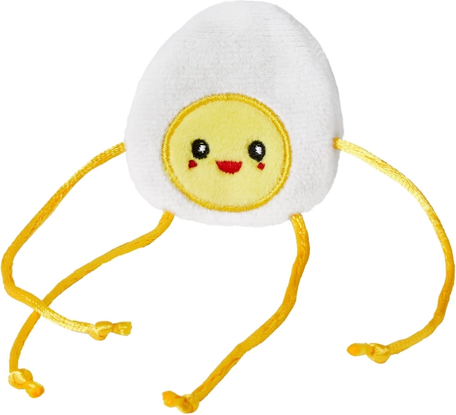 Frisco Plush Dangly Egg Buddy Cat Toy with Catnip