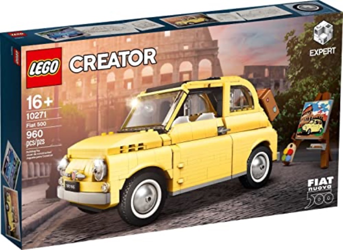 LEGO Creator Expert Fiat 500 10271 Toy Car Building Set for Adults and Fans of Model Kits Sets Idea (960 Pieces) - Standard Packaging
