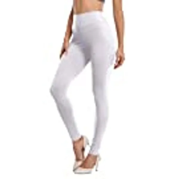 Cheapestbuy Women's High Waisted Yoga Pants Ultra Soft Ankle Leggings Stretch Opaque Slim Workout Running Pants