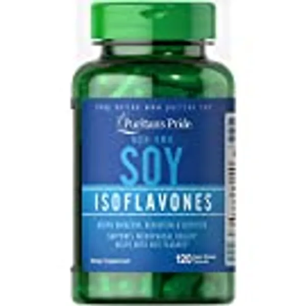 Puritans Pride Non-GMO Soy Isoflavones 750 Mg, May Help with hot Flashes in menopausal Women*, 120 ct