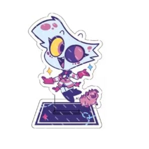 8cm Anime Hazbin Hotel Helluva Boss Game Acrylic Stand Figure Display (Angel Dust/Style 2)