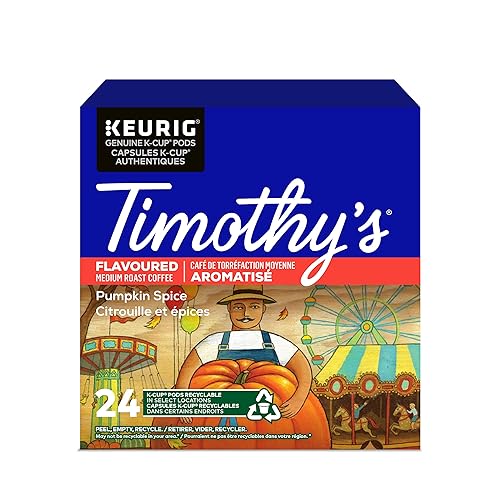 Timothy's Pumpkin Spice K-Cup Pods 24 Pack - Pumpkin Spice - 24 count (Pack of 1)