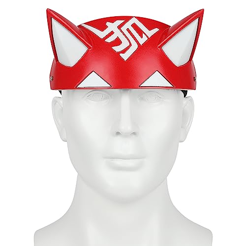 Pigmiss Kiriko Mask Kiriko Cosplay Helmet Adjustable Wearable Resin Headband Game Props Halloween Costume Accessories