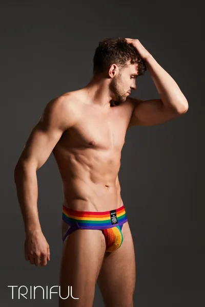 Wide Belt Rainbow Pride Jockstrap