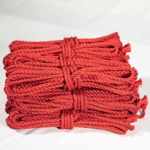 Treated Rope - 6mm Anatomie Red Jute Rope | Bundle of 12