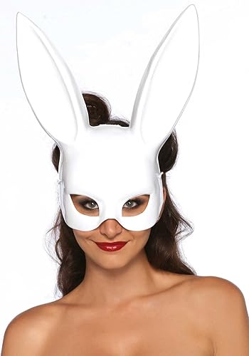 LEG AVENUE 2628 - Masquerade Rabbit Mask, Einheitsgröße (Weiß) - Weiß