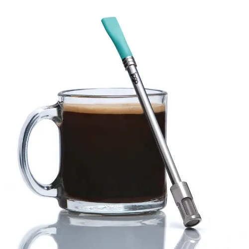 JoGo – Portable Coffee and Tea Brewing Straw, Patent Pending Single-Serve Strainer for Hot and Cold Brew (Agave Blue) : Amazon.co.uk: Home & Kitchen