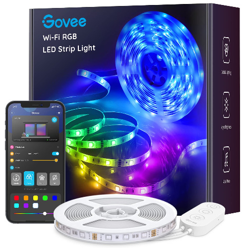 Govee Alexa LED Strip Lights 5m, Smart WiFi App Control, Works with Alexa and Google Assistant, Music Sync Mode, for Home TV Party