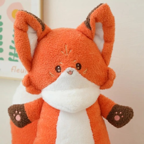 Amara - Izable Long Plush Fox Toy - Red / 75cm