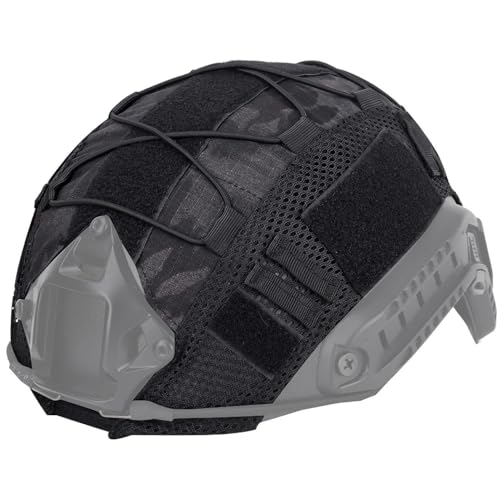 ATAIRSOFT Tactical Helmet Cover 500D Nylon Helmet Cloth for BJ/PJ/MH Airsoft Paintball Fast Bump Helmet in Size M/L/XL - Without Helmet - TYP
