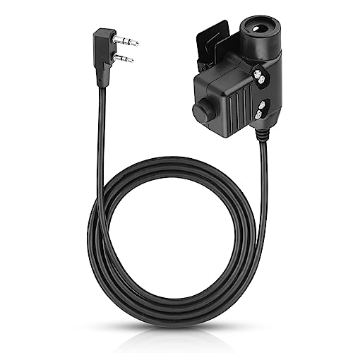 Push-to-talk cable for walkie talkie radio