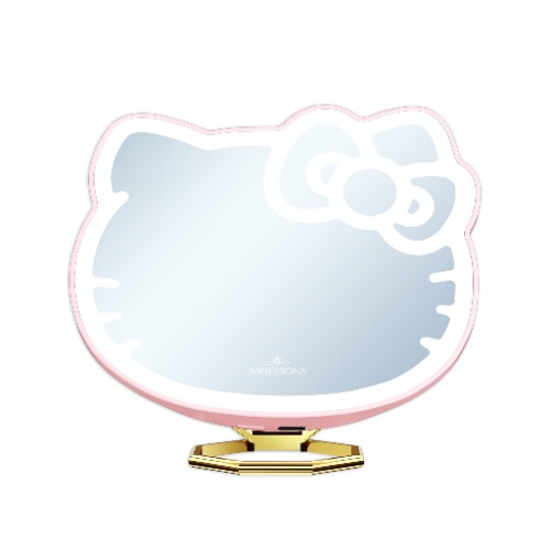 Hello Kitty x Impressions Vanity Pocket Mirror with Ring Stand - Pink