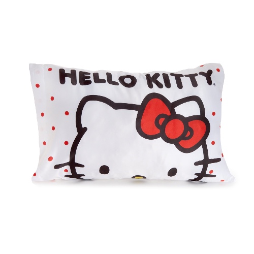 Hello Kitty Glam Satin Pillowcase - White / 20 x 30