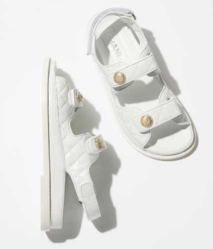 Sandals - Laminated lambskin — Fashion | CHANEL
