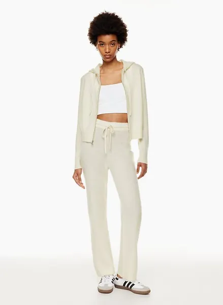 luxe cashmere zip-up