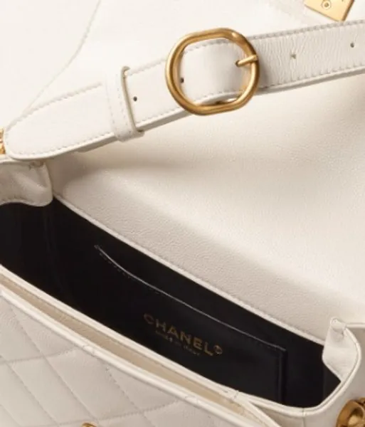 Messenger Bag - Grained calfskin & gold-tone metal — Fashion | CHANEL
