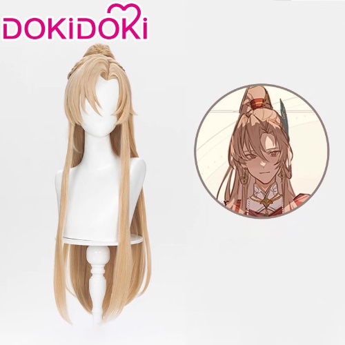 DokiDoki-SR Game Genshin Impact Cosplay Kaveh Costume / Wig Crimson Spring Dawn Doujin | Wig Only-PRESALE