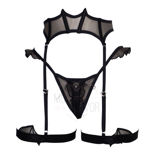 Bratty Devil Lingerie - Black / Bottom / 2XL/3XL