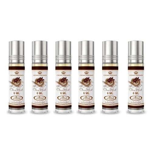Al-Rehab Choco Musk Concentrated Perfume Rollerball for Unisex, 0.2 Ounce (Pack of 6) - 0.2 Fl Oz (Pack of 6)