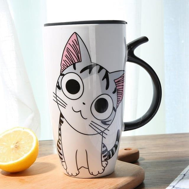 Neko Travel Mug - Dazed Kitty