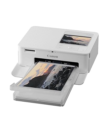 Canon SELPHY portable mini printer in white