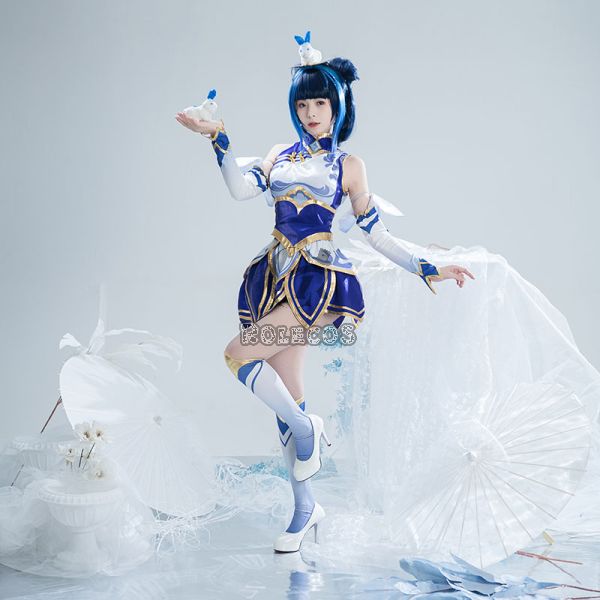 LOL League Of Legends Porcelain Lux Cosplay Costume Fullset