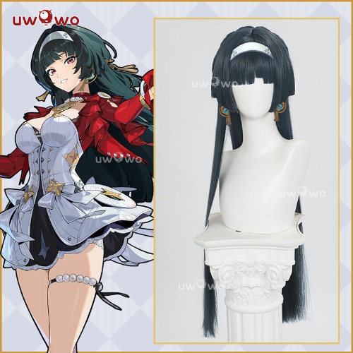【Pre-sale】Uwowo Game Zenless Zone Zero ZZZ Astra Yao Cosplay Wig Long Dark Green Hair | Default Title