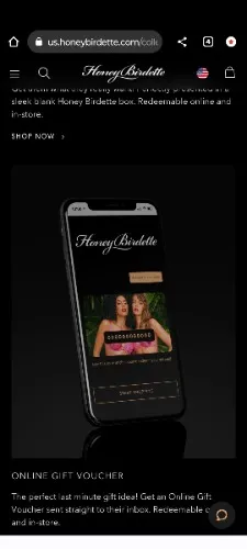 Honey Birdette gift card 