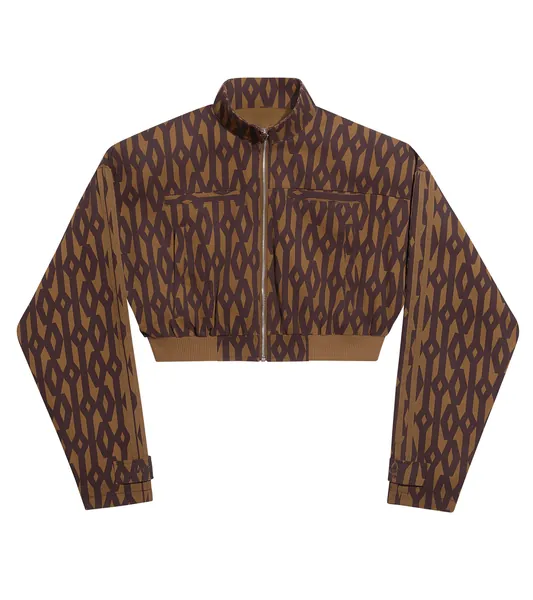 Ivy Park Crop Monogram Track Jacket