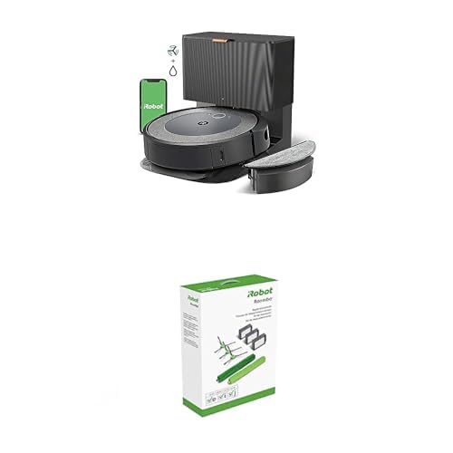 iRobot Roomba Combo i5+ Self-Emptying Robot Vacuum & Mop + iRobot Roomba Authentic Replacement Parts - Roomba e, i, & j Series Replenishment Kit - Roomba Combo i3+