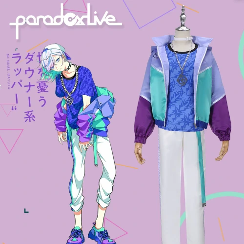 Paradox Live Cosplay Costume Halloween Carnival Adult Men Jacket Pants T-shirt Sports Suit Kanata Yatonokami Cozmez with Hat - AliExpress 