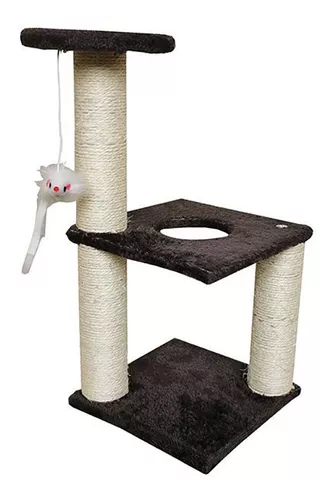 Gimnasio Mediano Para Gato Gris