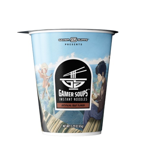Gamer Soups Instant Noodles - Beef (Single Cup)