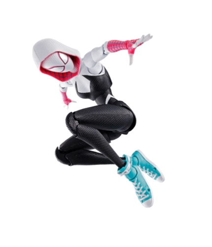 TAMASHII NATIONS - Spider-Man: Across The Spider-Verse - Spider-Gwen (Spider-Man: Across The Spider-Verse), Bandai Spirits S.H.Figuarts Action Figure - Spider-gwen (Spider-man: Across the Spider-verse)