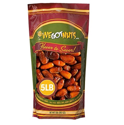 5 Pounds Of Dates Pitted (80oz) No Added Sugar, Non GMO, Kosher Certified,Healthy Snack for Kids & Adults