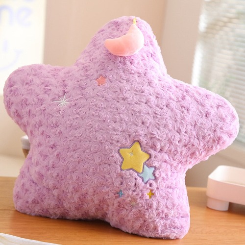 Moon Pillows: Enchanting Pastel Dream - Purple Star